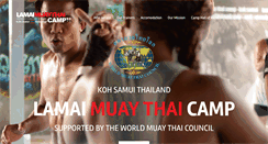 Desktop Screenshot of lamaimuaythaicamp.com