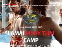 Tablet Screenshot of lamaimuaythaicamp.com